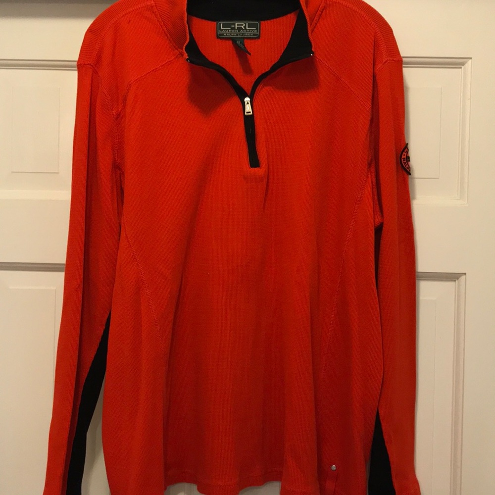 L-RL Lauren Active 3/4 zip Pullover